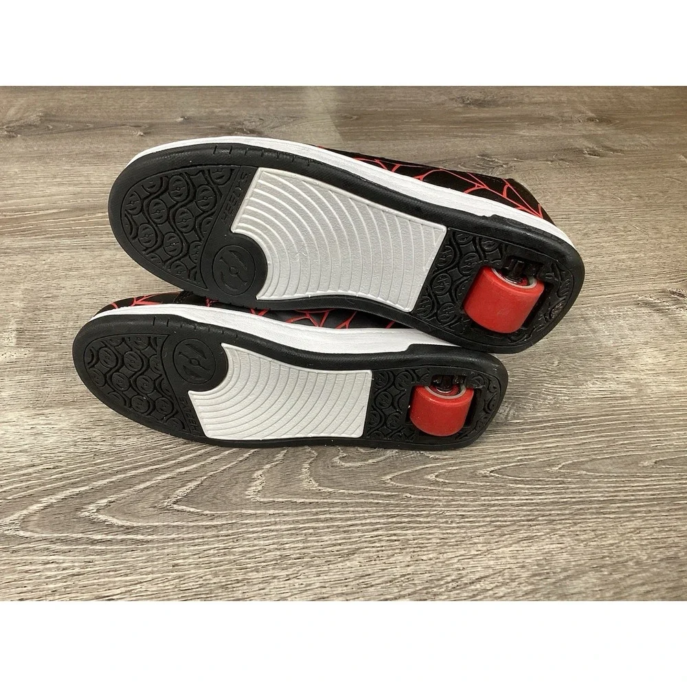 HEELYS MARVEL MILES MORALES SPLIT SPIDERMAN Black Red White Youth SIZE 7